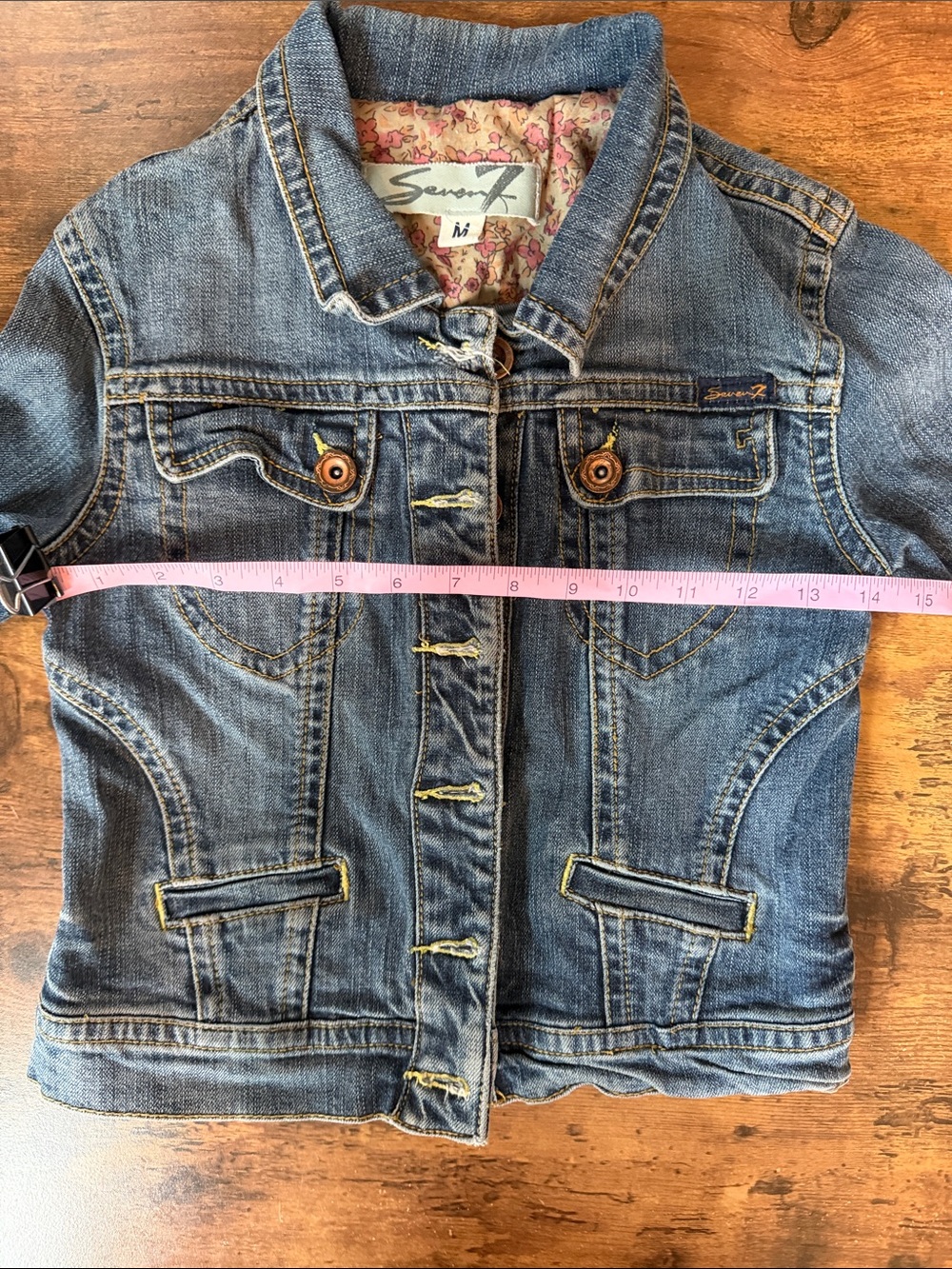 Seven7 Women's Blue Denim Jean Jacket - Picture 5 of 6